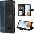 Miniatyrbillede 1 af 4: Coque Flip Case - E.F.Connection - Redmi 10C - Syntetisk Læder - To-farvet Mørkeblå-Sort - Magnetisk Marinblå-svart