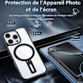 Miniatyrbild 6 av 6: Coque för Xiaomi Redmi A1/A2, Stötsäker Anti-Scratch Hybrid med Magnetiskt Stöd Svart Transparent, svart