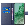 Miniatyrbild 3 av 4: Fodral för Google Pixel 8 Pro, Anti-Scratch Card-hållare Mjukt syntetiskt läder - Marinblå marinblå