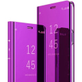 Miniatyrbillede 1 af 4: Etui - Xiaomi - Redmi 9 - Stødsikker - Luksus spejl - Silikone læder Lila