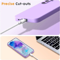 Miniatyrbild 4 av 4: Fodral till Xiaomi Redmi A3 - Liquid Silicone Protection Matt Effekt Lila