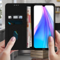 Miniatyrbillede 3 af 4: Etui til Xiaomi Redmi Note 8T - AVIZAR - Fuld dæksæde med kortlomme og støttefunktion i sort Svart