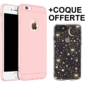 Miniatyrbillede 1 af 4: Etui til iPhone 6Plus/6SPlus Mat Silikone Stødsikker Anti-ridse - Pink + Gratis etui. Rosa