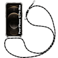 Miniatyrbild 1 av 4: Skyddsskal - E.F.CONNECTION - iPhone 12 Pro Max - Flexibelt - Transparent-Svart - Stötabsorberande Transparent-svart