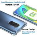 Miniatyrbild 3 av 4: Skyddsfodral för Redmi Note 9 - E.F.CONNECTION - Mjuk - Transparent - Högresistans silikon Transparent