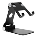 Miniatyrbillede 3 af 4: KEM Aluminiumslegering Foldbar Tablet Telefon Holder - Sort