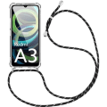 Miniatyrbillede 1 af 4: Coque - Xiaomi - Redmi A3 - Stødabsorberende Beskyttelse - Justerbar Rem - Sort Silikon Svart