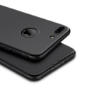 Miniatyrbild 4 av 4: Stötsäker Anti-Rap Matt Silikon iPhone 6Plus/6SPlus Fodral - Svart + Gratis väska Svart