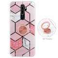 Miniatyrbillede 1 af 4: Etui til Redmi Note 8 Pro med 360 graders roterende ringholder - Pink farve Rosa