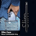 Miniatyrbillede 4 af 4: Etui til Xiaomi Redmi 13C, sort semi-stivt anti-ridse etui med mat gennemsigtig bagside