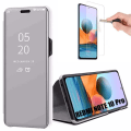 Miniatyrbillede 1 af 4: Beskyttelsesetui til Redmi Note 10Pro 4G - E.F.CONNECTION - Spejleffekt - Gennemsigtig vindue - Sølv - Støttet glas silver
