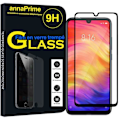 Miniatyrbillede 1 af 4: Vcomp - Til Xiaomi Redmi Note 7 - Redmi Note 7 Pro 6.3": 1 farve hærdet glas skærmbeskytter - SORT