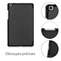 Miniatyrbild 4 av 4: Smart fodral - Toproduits® - Galaxy Tab A7 Lite 8,7" - Ultratunt - Stylus ingår - Mikrofiberskydd Svart