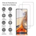 Miniatyrbillede 1 af 4: VCOMP® til Xiaomi 11T- 11T Pro 6,67": Parti - Pakke med 2 fleksible nanoglas skærmbeskytterfilm, 9H hårdhed Ridsefast