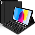 Miniatyrbild 1 av 6: Coque Tangentbord för iPad A16 (11") / iPad 10 2022 (10,9" 10e Generation) Syntetiskt Läder med Bluetooth Tangentbord