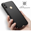 Miniatyrbillede 4 af 4: Beskyttelsesetui til Xiaomi Mi 8 Pro (6.21") - E.F.CONNECTION - Flexibel - Sort - 2 Tempered Glas Svart