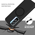 Miniatyrbillede 2 af 4: Blødt beskyttelsescover til Vivo Y76 5G - E.F. CONNECTION - Matte Black Metal Circle Svart