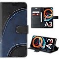 Miniatyrbild 1 av 4: Coque för Xiaomi Redmi A3 - E.F.Connection - Svart - Skinnliknande skydd - Plånboksfunktion - Magnetisk Svart