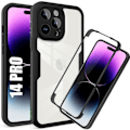 Miniatyrbillede 1 af 4: Coque Integreret til iPhone 14 Pro - E.F.CONNECTION - Sort - 360° Beskyttelse Svart