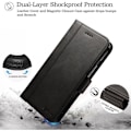 Miniatyrbillede 2 af 4: Flip-etui + hærdet glas til iPhone XS Max (6,5"), Premium 360° fuld beskyttelse - sort Svart