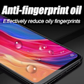 Miniatyrbillede 4 af 4: Skærmbeskyttelsesfilm - E.F.CONNECTION - til Redmi Note 8T - Hærdet glas - Anti-fingeraftryk - Pakke med 3 Transparent med svart kant
