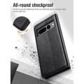Miniatyrbillede 4 af 4: Coque til Google Pixel 7 Pro Sort - E.F.CONNECTION - Beskyttelsesskal - Lædeffekt - 2 Tempererede Glas Svart