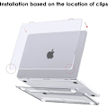 Miniatyrbild 5 av 6: Coque kompatibel med MacBook Air 13 tum M4 A3240 M3 A3113 M2 A2681, Utgiven 2025 2024 2022, Skyddsfodral [A1] Färg: Transparent kristall