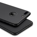 Miniatyrbillede 4 af 4: Beskyttelseshylster - E.F.CONNECTION - til iPhone 8 - Mat Silikone - Stødabsorberende - Ridsefast - Sort Svart
