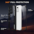 Miniatyrbillede 3 af 4: Coque - Xiaomi - Redmi Note 13 4G - Fuld Beskyttelse - Dobbelt Facet - Sort Svart