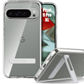 Miniatyrbild 1 av 4: Supportfodral för Google Pixel 9 Pro XL, transparent skydd Elegant stötsäker mjuk TPU