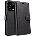 Miniatyrbillede 1 af 4: Etui til Xiaomi 13 lædereffekt Stødsikker fuld tegnebog sort Svart