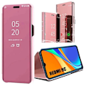 Miniatyrbild 1 av 4: Skyddsfodral för Redmi 9C - E.F.CONNECTION - Spegeleffekt - Anti Shock - Rosa rosa