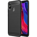 Miniatyrbild 1 av 4: Xiaomi Mi 8 Fodral Kolfiber Resilient TPU Skydd Fodral För Xiaomi Mi 8 - Svart