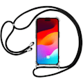 Miniatyrbillede 1 af 4: Beskyttelsesskal til iPhone 15 - E.F.CONNECTION - Fleksibel - Stødabsorberende - Forstærket - Sort Transparent, svart