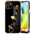 Miniatyrbillede 1 af 4: Beskyttelseshætte - Xiaomi - Redmi A1 - Redmi A2 - Fleksibel - Sort - Hjerte Motiv Svart