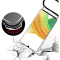 Miniatyrbild 4 av 4: Fodral för Redmi Note 10 Pro 5G (6,67") Anti-Scratch Transparent förstärkt hörnskydd Anti-Shock + Justerbar axelrem Grön Transparent-Grön