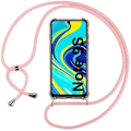 Miniatyrbillede 1 af 4: Beskyttelsesetui til Redmi Note 9S (6,67") - E.F. CONNECTION - Blødt forstærket hjørne - Transparent-Pink Transparent-rosa