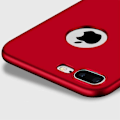 Miniatyrbillede 2 af 4: Cover og Skærmbeskyttelse - E.F.CONNECTION - til iPhone 7 Plus - Silikone TPU - Ultra Slim - Rød Röd