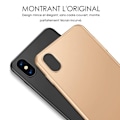 Miniatyrbillede 2 af 4: Coque iPhone X - Stødabsorberende - TPU Silikone - Ultra Tynd - Mat Finish - Guld gyllene