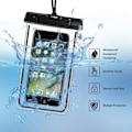 Miniatyrbillede 3 af 4: Vandtætte poser - Juce - Universal - Kompatibel iPhone/Samsung - Sort - Blød Svart