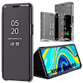 Miniatyrbild 1 av 4: Fodral för Redmi Note 9S (6,67") spegeleffekt Anti-Shock Trendig design Förstärkt skydd Svart svart