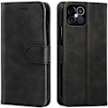 Miniatyrbillede 1 af 4: Coque Etui Rabat - E.F.CONNECTION - til iPhone 12 Mini - 360° Beskyttelse - Syntetisk Læder - Sort Svart