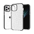Miniatyrbillede 4 af 4: Silikonetui + skærmbeskytter til iPhone 12 Pro Max, stødsikker solidt 3D elegant diamantmønster - sort