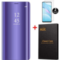 Miniatyrbillede 1 af 4: Etui - Xiaomi - Mi 10T Lite - Spejl - Stander - Beskyttelse af hærdet glas marinblå