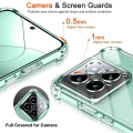 Miniatyrbild 3 av 4: Coque - Xiaomi - 14 - TPU Antichock - Transparent - 2 Inkluderade Härdat Glas Transparent