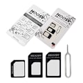 Miniatyrbillede 2 af 4: Nano Sim Card Adapter 4 i 1 Micro iPhone HTC SAMSUNG Noosy sort