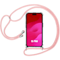 Miniatyrbillede 1 af 4: Cover til iPhone 15 Pro Forstærket stødsikker beskyttelse med lyserød ledning - E.F. CONNECTION - Blød - Silikone Transparent, Rosa