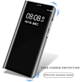 Miniatyrbild 2 av 3: Coque - LuffyShop - Redmi Note 9 Pro Max - PU-läder - Pläterad spegel - Intelligensstöd Blå