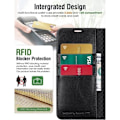 Miniatyrbillede 3 af 4: Cover til Google Pixel 7 Anti-Scratch Card Holder Blødt PU-læder 360 grader - sort Svart