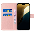 Miniatyrbillede 3 af 4: Coque og Temperede Glas - MÆRKE - iPhone 16 Pro Max - Blød Cover - Syntetisk Læder - Rosa Rosa